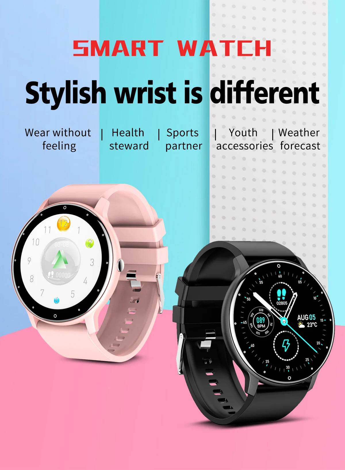 LIGE Smart Watch Sport Waterproof For Xiaomi Android IOS