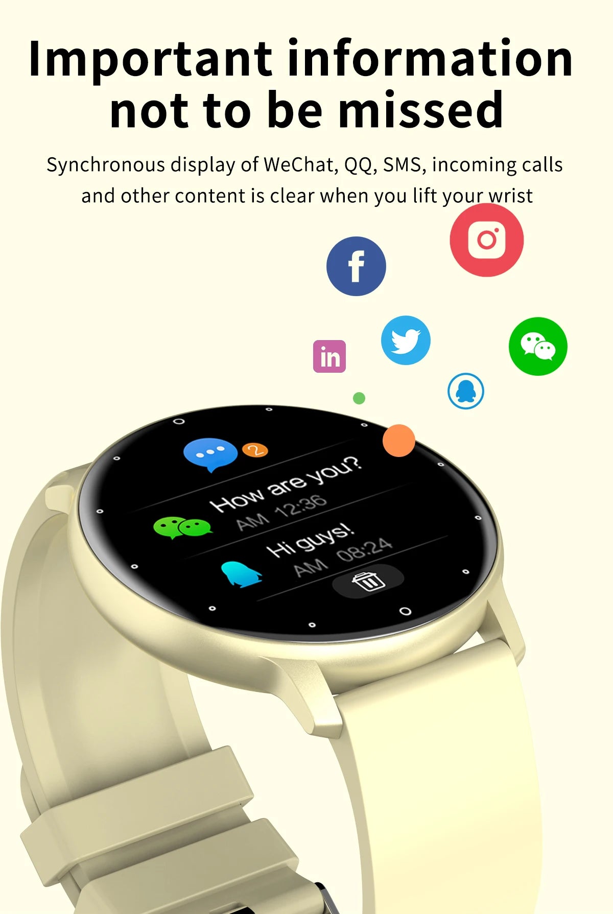 LIGE Smart Watch Sport Waterproof For Xiaomi Android IOS