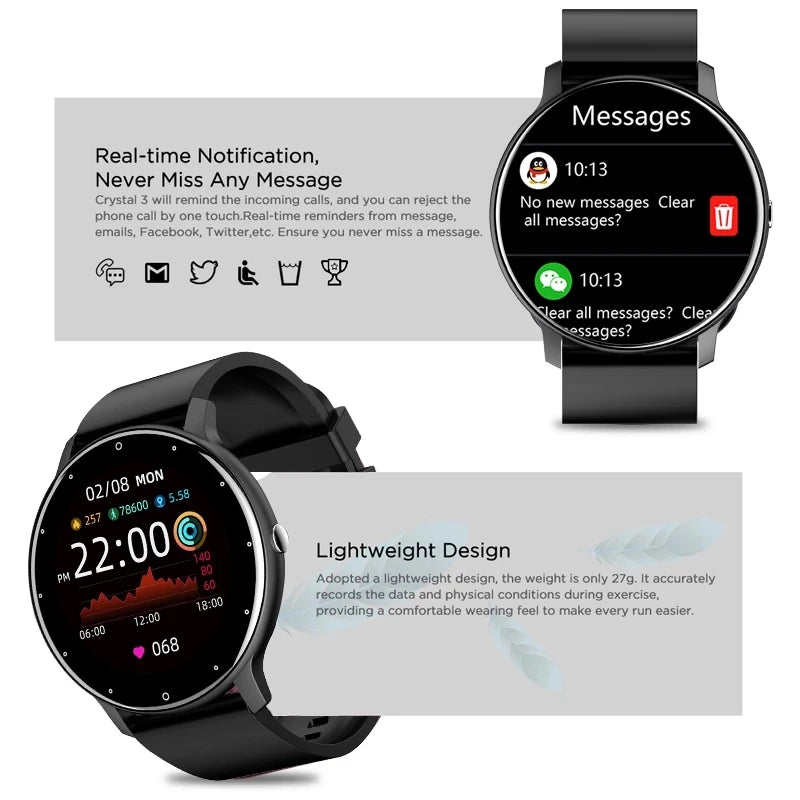 LIGE Smart Watch Sport Waterproof For Xiaomi Android IOS