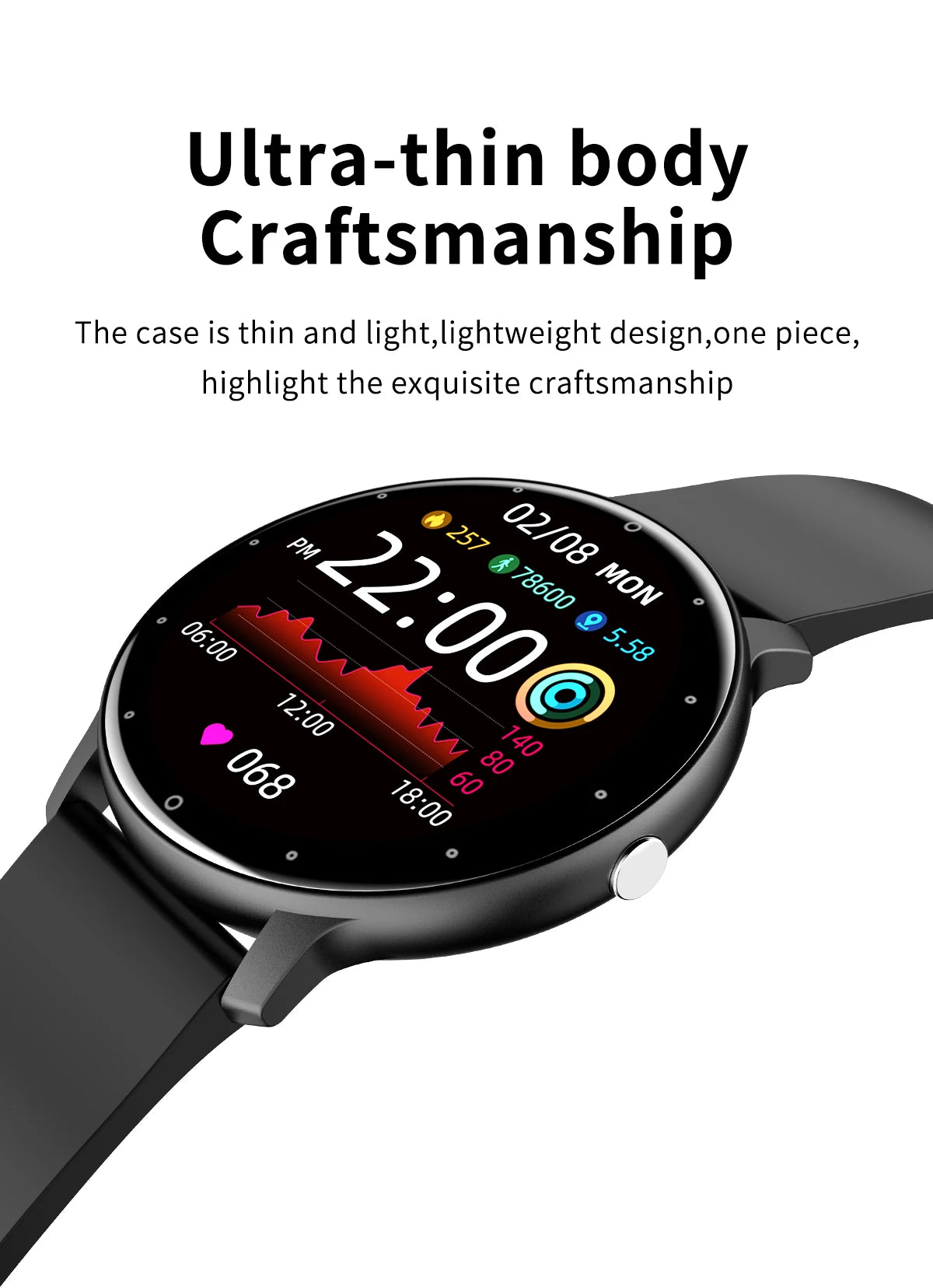 LIGE Smart Watch Sport Waterproof For Xiaomi Android IOS