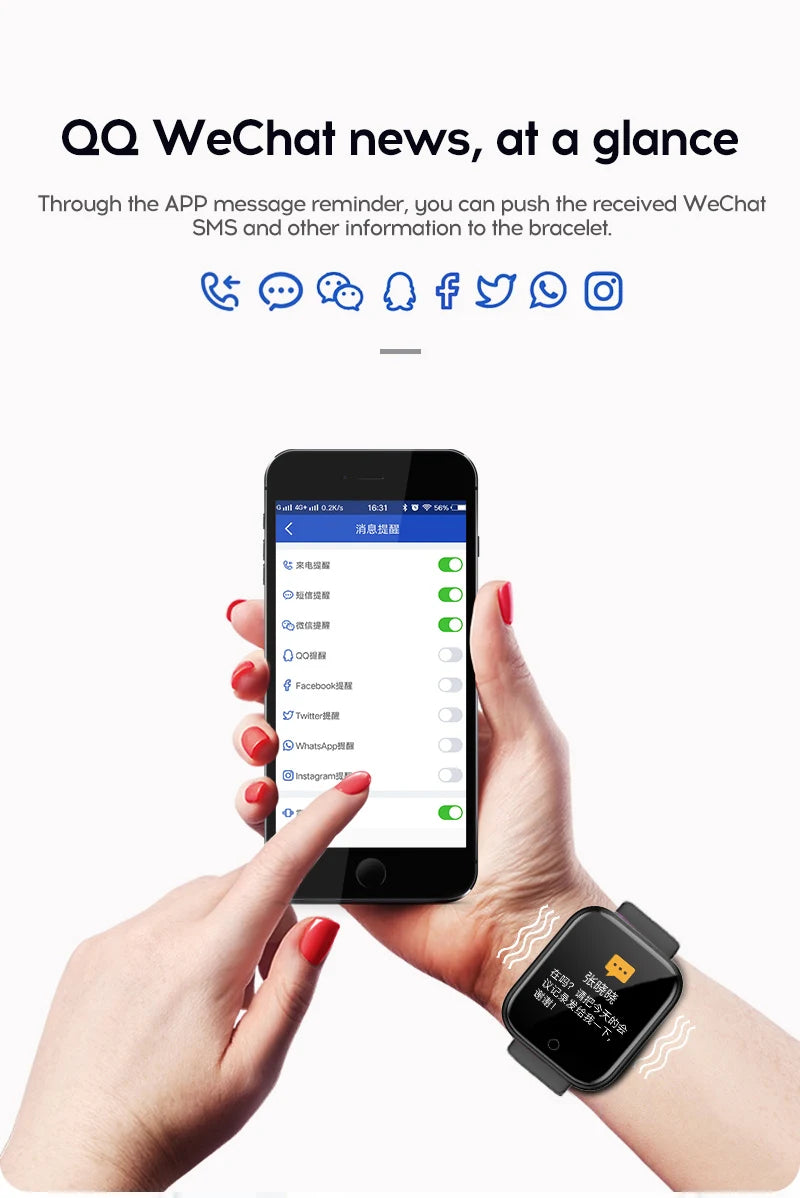 Multifunctional Smart Watch Bluetooth Connected